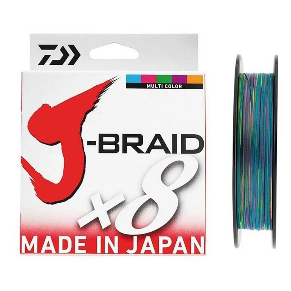 Daiwa J-Braid 8 Kat Multicolor 150m İp Misina