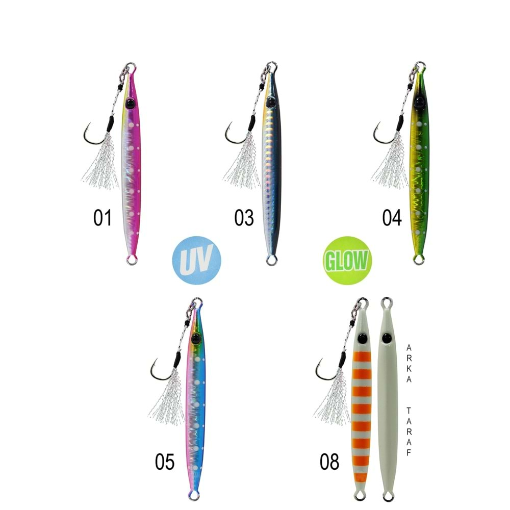 Captain 3632 Crawler Jigger 60gr Light Jig Suni Yem