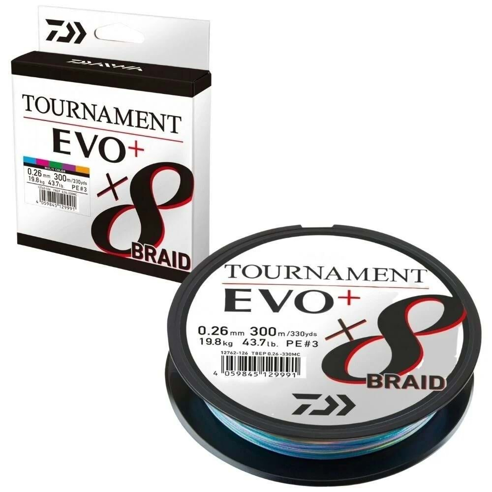 Daiwa Tournament EVO+ 8B 300mt Multicolor İp Misina