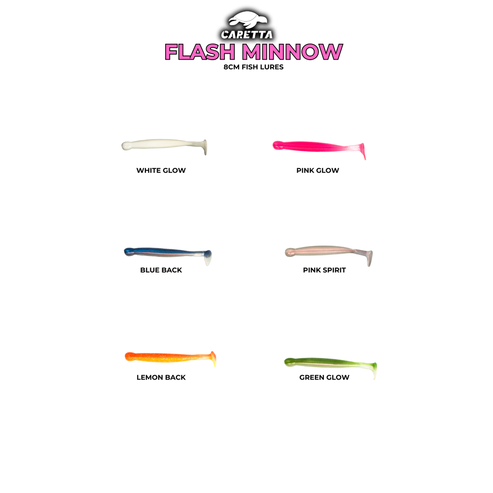 Caretta Flash Minnow 8 Cm Silikon Yem