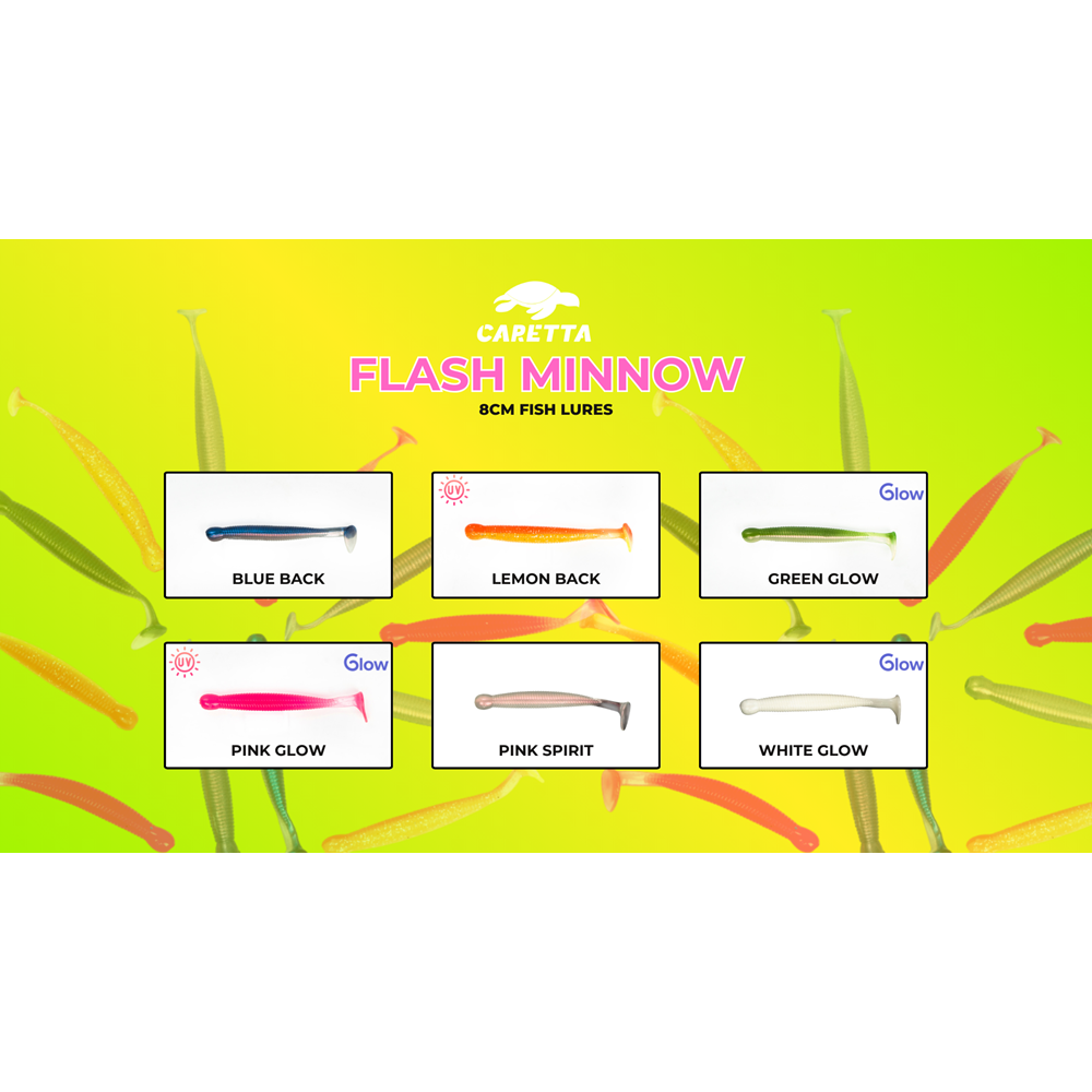Caretta Flash Minnow 8 Cm Silikon Yem