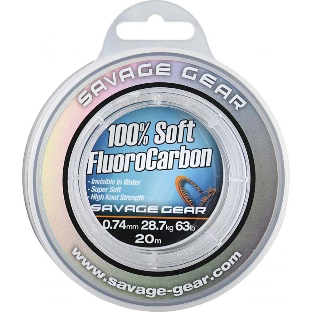 Savage gear Soft Fluoro Carbon 0,81 mm 15 m 33 kg 73 lb Misina