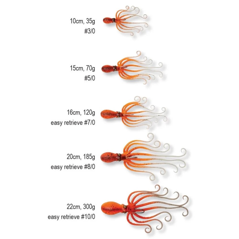 Savage gear Octobus 70g 15cm Suni Yem - UV Orange Glow