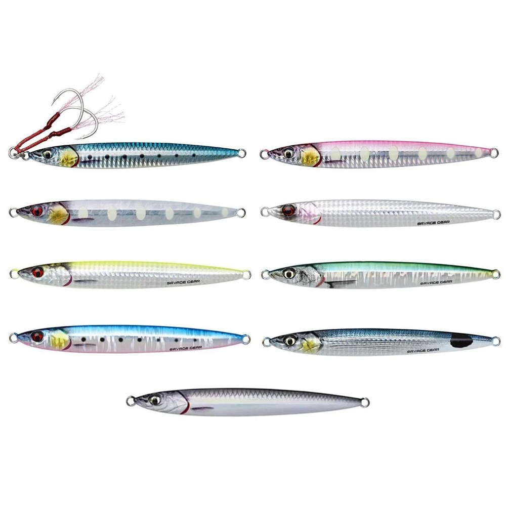 Savage gear 3D Slim Jig Minnow 100 gr 15 cm Sahte Balık - Bone White Glow PHP