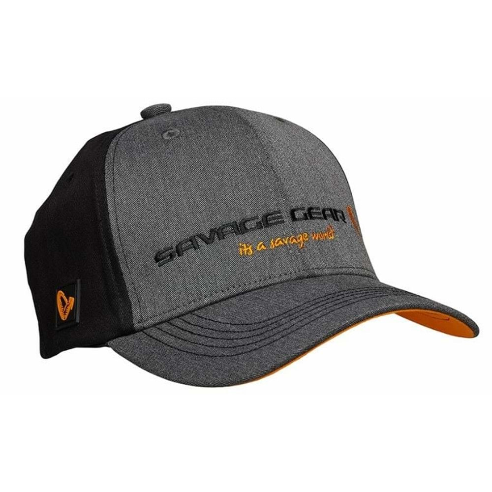 Savage Gear Strike Cap Onesize Grey Melange/Black