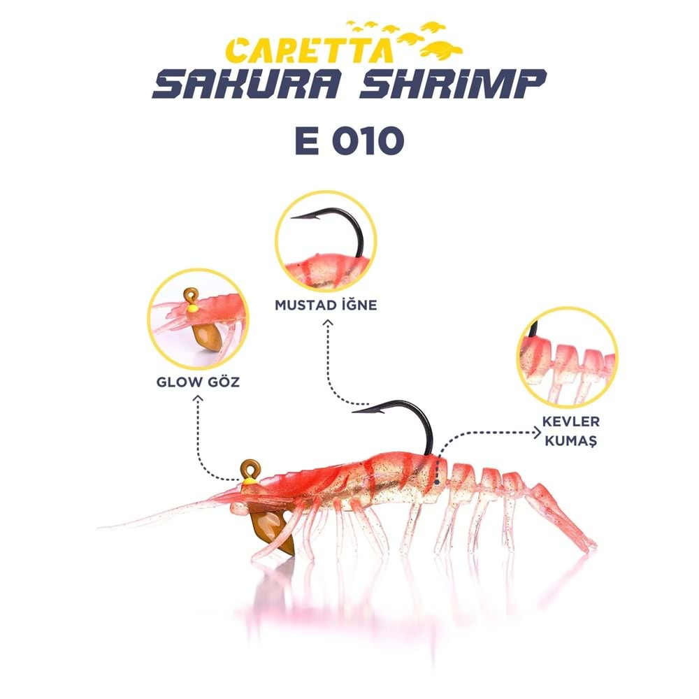 CARETTA SAKURA SHRIMP 6,5g 76mm