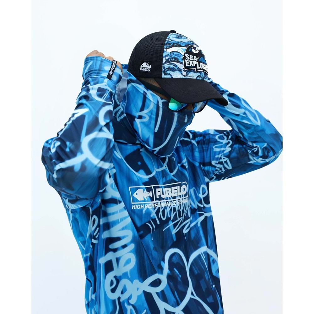 Fubelo Pro Drift Deep Performance Tshirt Mavi