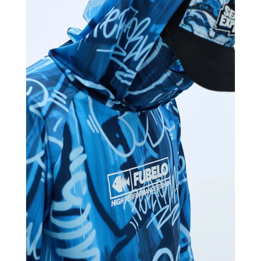 Fubelo Pro Drift Deep Performance Tshirt Mavi