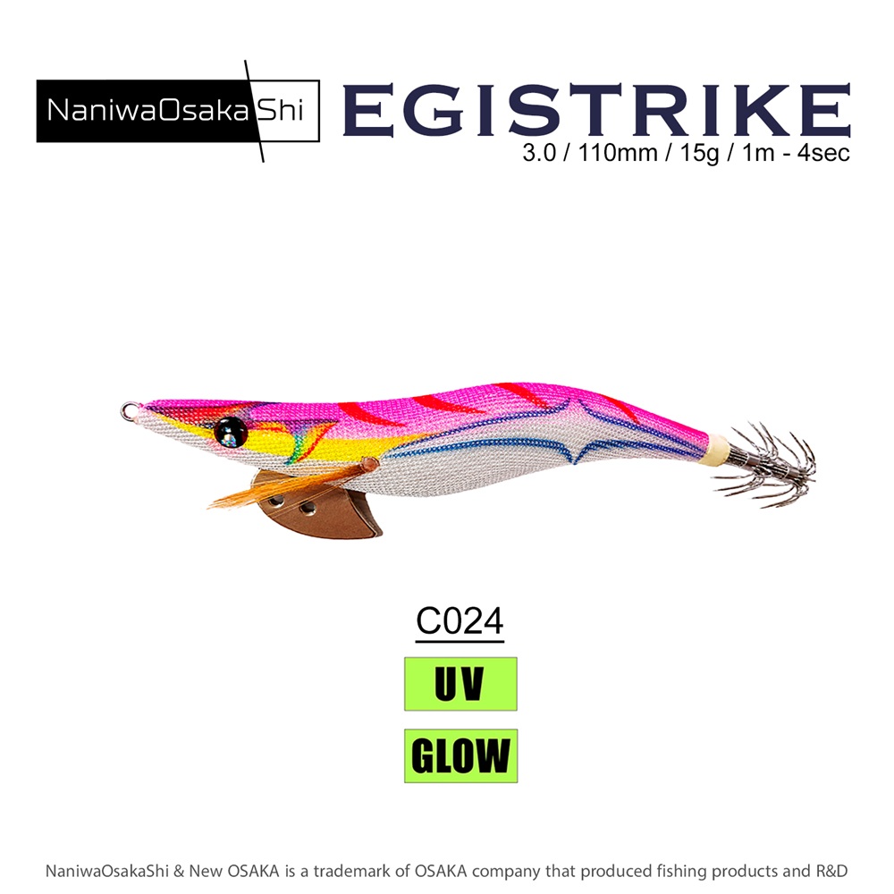 NaniwaOsakaShi EgiStrike 3.0 110mm 15.4g C024