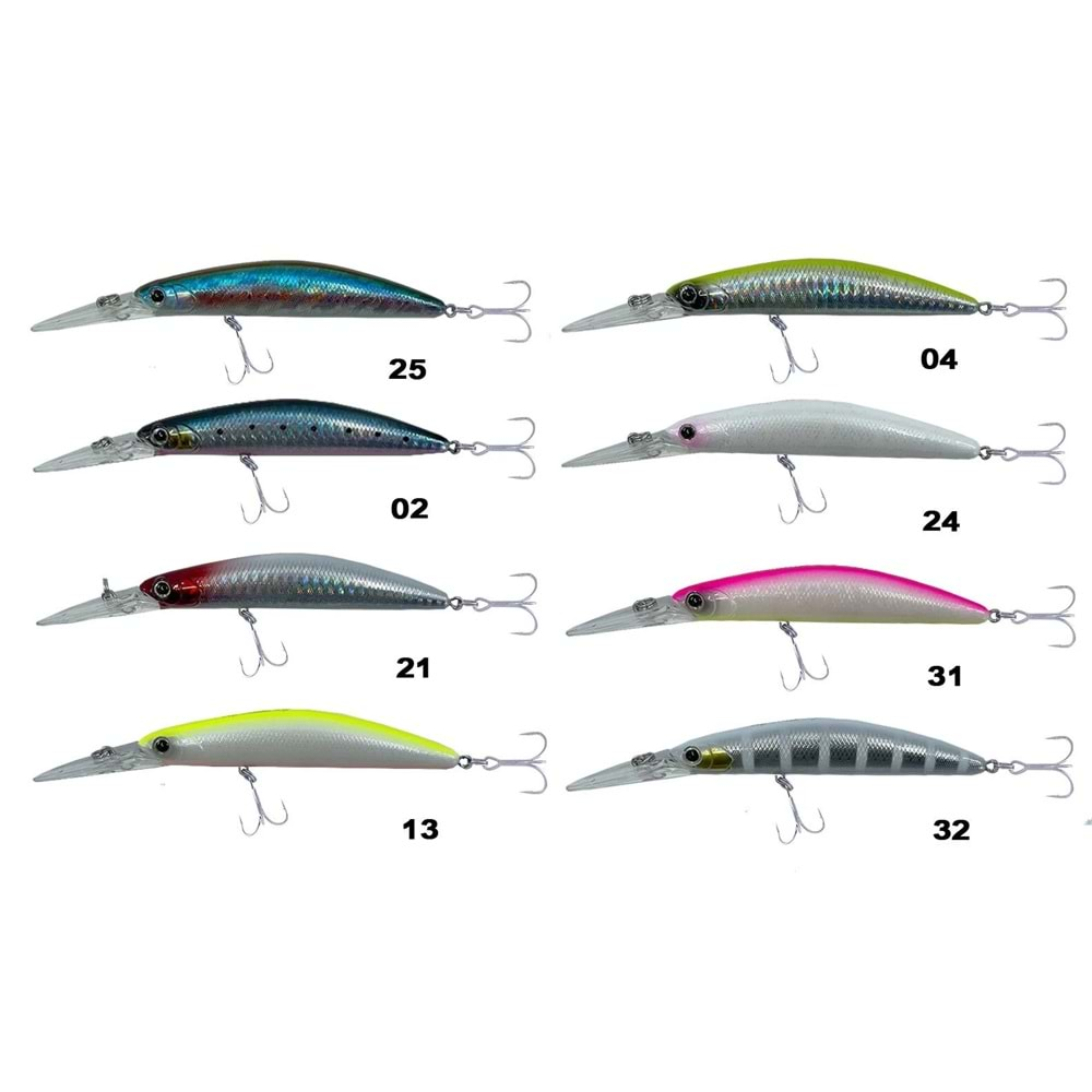 Kendo Deep Minnow 95mm 13gr Suni Yem