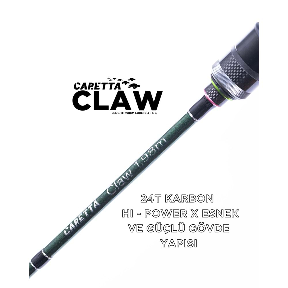 Caretta Claw Lrf Kamışı 1.98 Cm 0,3-6 Gr