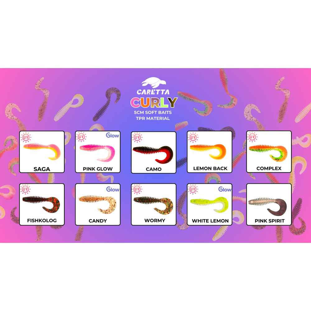 Caretta Curly 5 Cm Silikon Yem