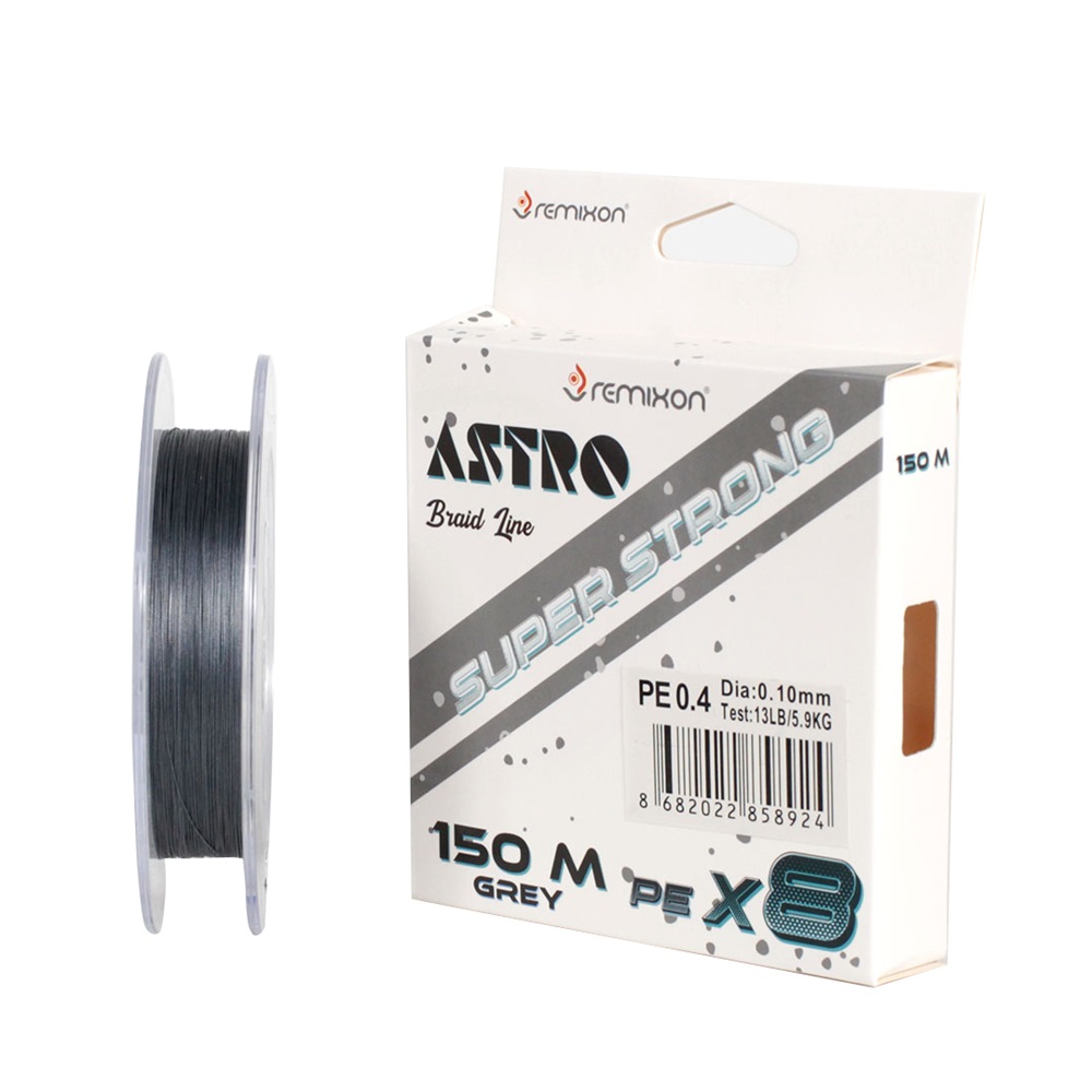 REMIXON ASTRO 8X150M, GREY İP MİSİNA - 0.10MM