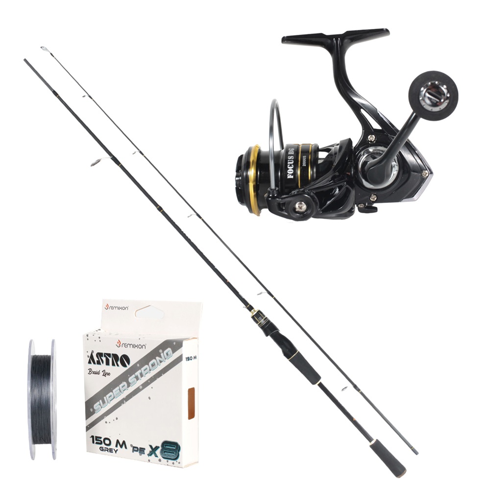 REMIXON FOCUS BG 2.30M 3-25GR 2P KAMIŞ+BG2000S 5+1BB MAKARA, SET