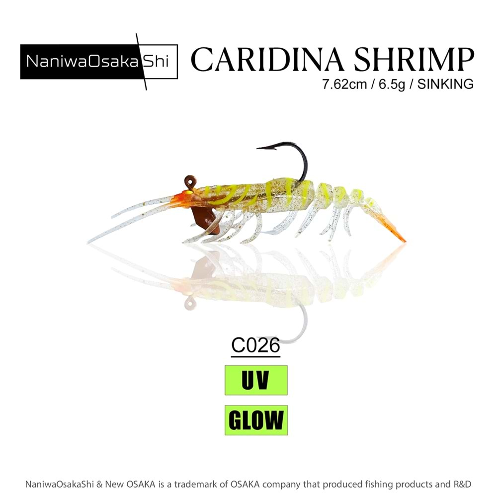 OSAKA CARIDINA SHRIMP 7.62CM 6.5G