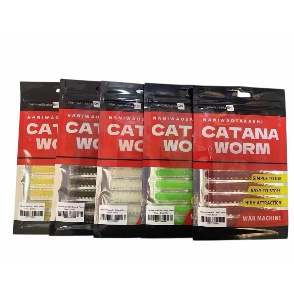 NaniwaOsakaShi Catana Worm 8cm 10Pcs