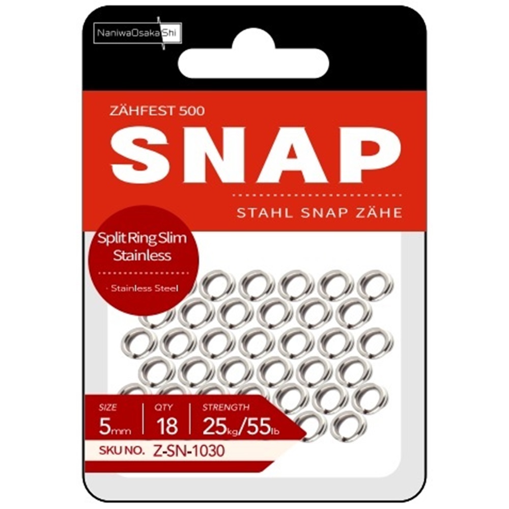 NaniwaOsakaShi Zahfest500 SplitRing Slim Stainless