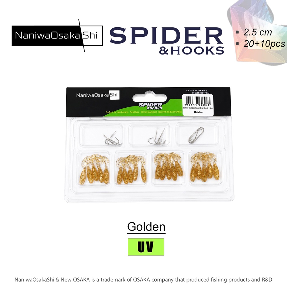 NaniwaOsakaShi Spider Orak Kuyruk 2.5cm