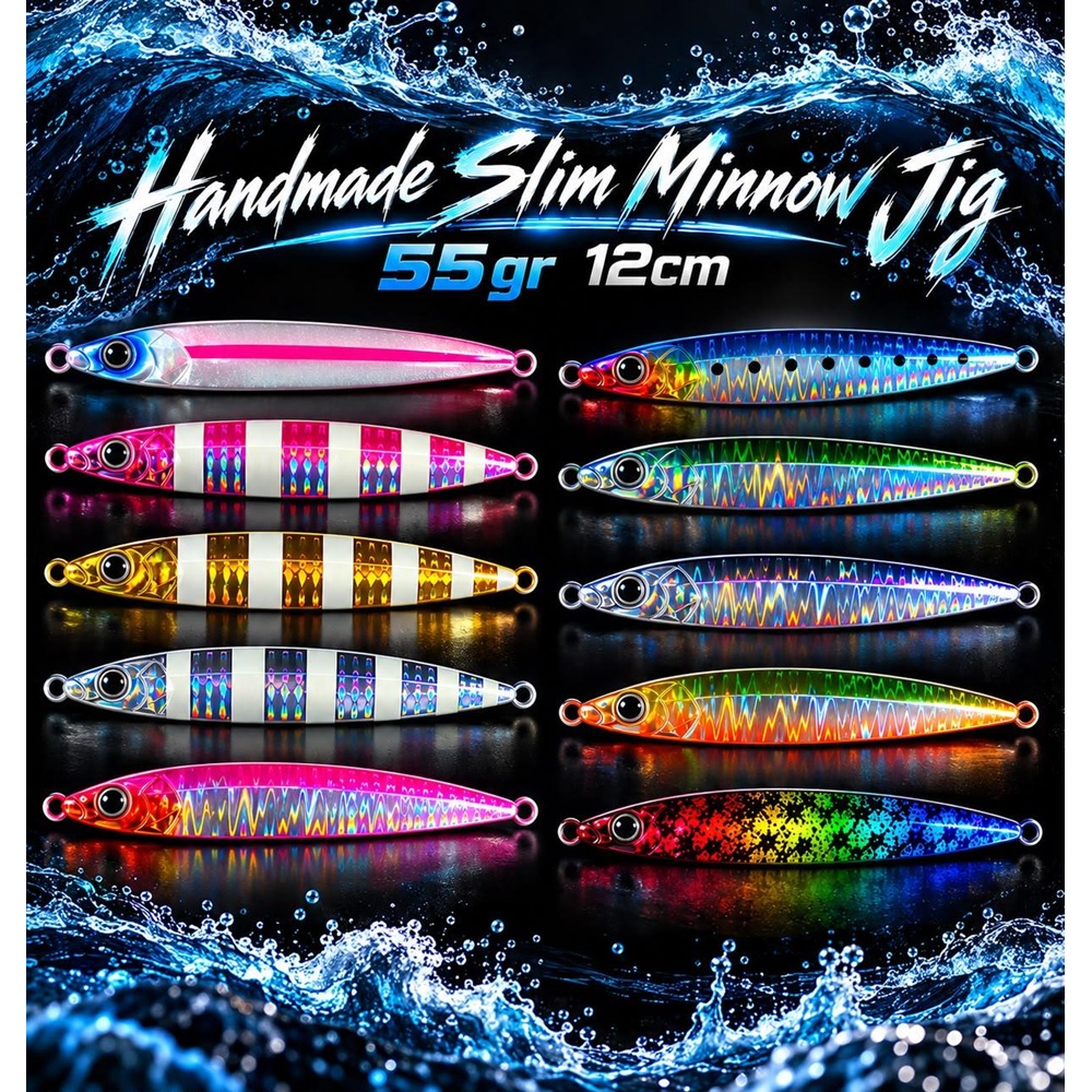 HANDMADE SLİM MİNNOW JİG 55 GR 12 CM