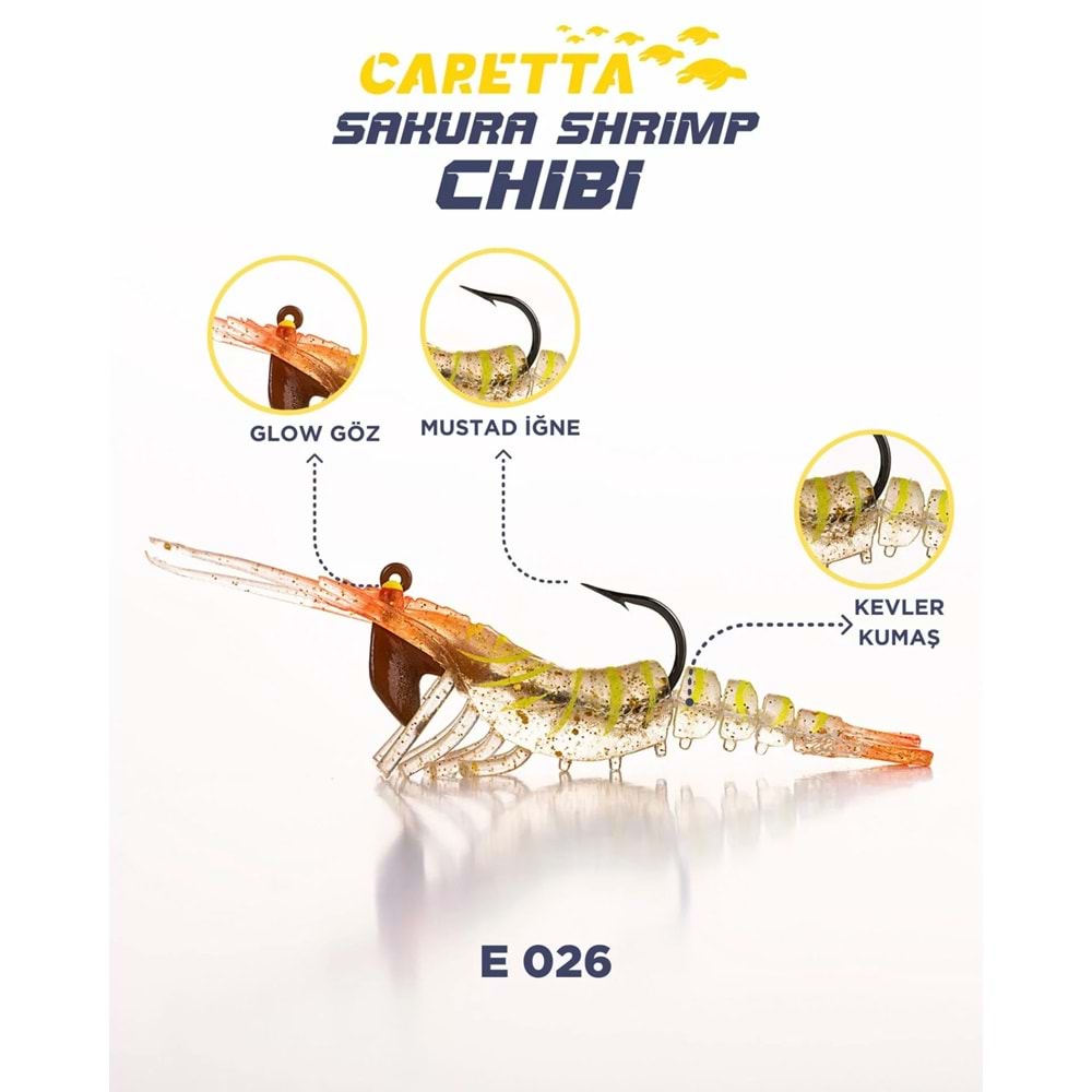 CARETTA SAKURA SHRIMP CHİBİ 3.7g 50mm