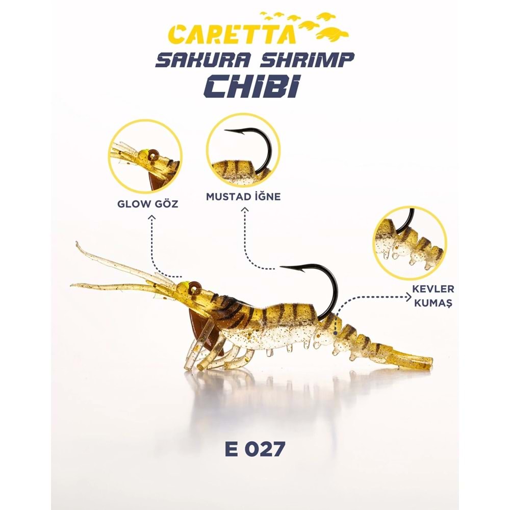 CARETTA SAKURA SHRIMP CHİBİ 3.7g 50mm