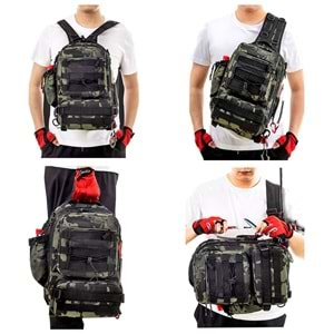 Sea Horse Explorer&Back Pack Spin Çanta Camo