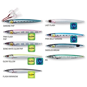 Savage gear 3D Slim Jig Minnow 100 gr 15 cm Sahte Balık - Bone White Glow PHP