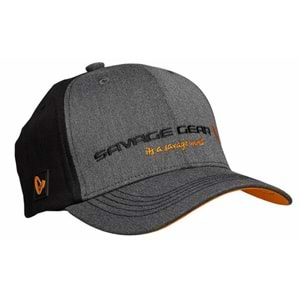 Savage Gear Strike Cap Onesize Grey Melange/Black