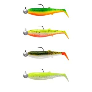 Savage Gear Cannibal Shad 8cm 5gr+7.5gr #2/0 Dark Water 4+4 Adet