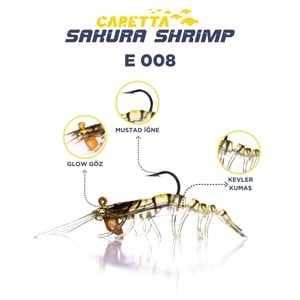 CARETTA SAKURA SHRIMP 6,5g 76mm