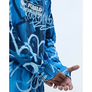 Fubelo Pro Drift Deep Performance Tshirt Mavi - XL