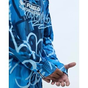 Fubelo Pro Drift Deep Performance Tshirt Mavi