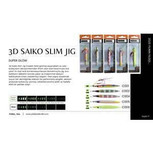 NaniwaOsakaShi 3D Saiko Slim Jig 20Gr