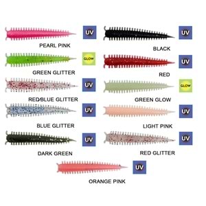 Kendo Zombie Worm Lrf Silikonu 4cm 8 Adet