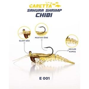 CARETTA SAKURA SHRIMP CHİBİ 3.7g 50mm