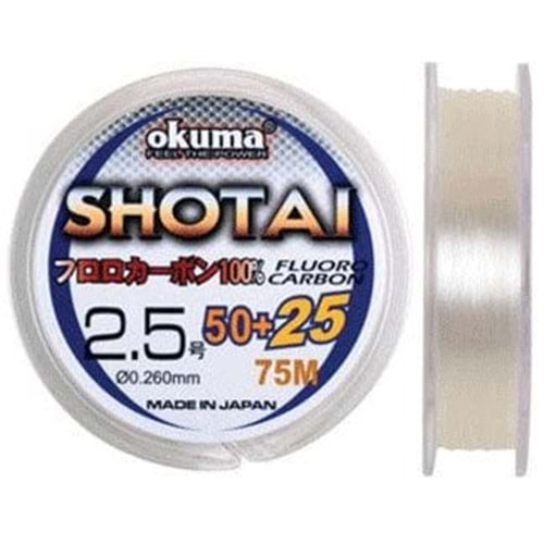 Okuma Shotai Fluorocarbon 75 mt 0,260 mm Misina