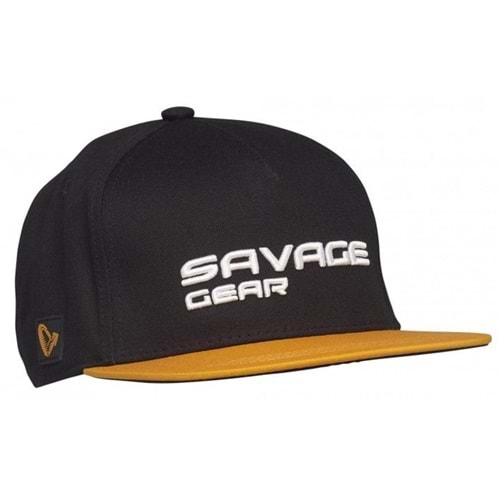 Savage Gear Flat Peak 3D Logo Cap One Size Black