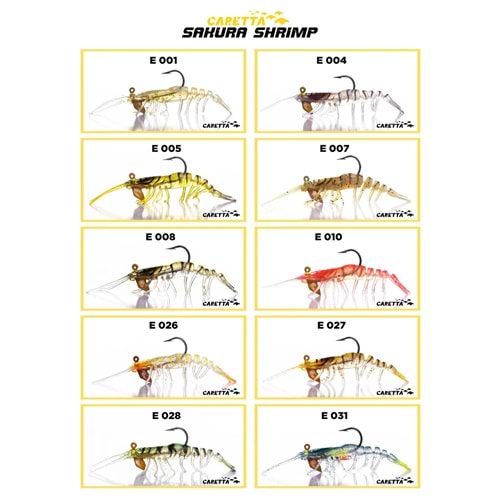 CARETTA SAKURA SHRIMP 6,5g 76mm