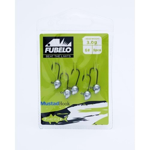 Fubelo Sharp Head 5'li Jig Head Seti