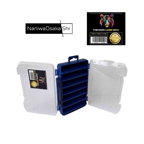 NANIWAOSAKASHI FISHING LURE BOX MAKET KUTUSU MAVI