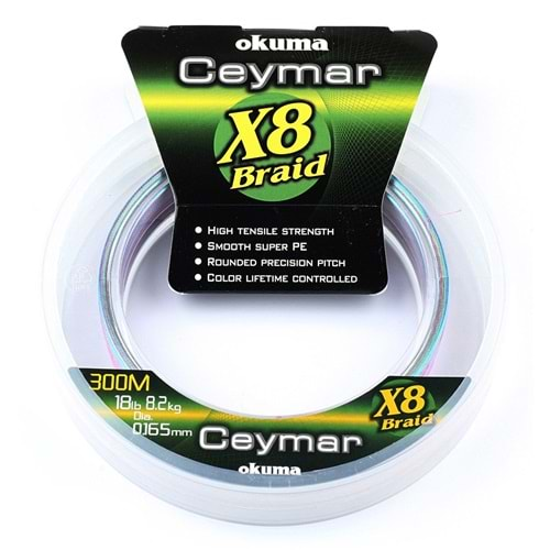 Okuma Ceymar (Multı Color) 300mt 8 Kat Örgü İp