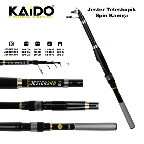 Jester Teleskopik Spin Kamışı