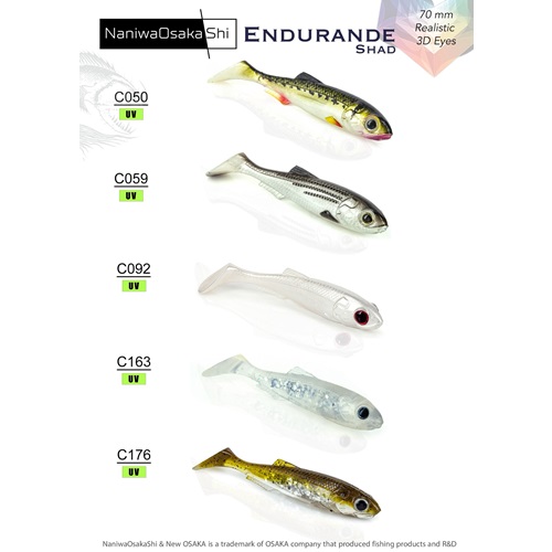 NANIWAOSAKASHI ENDURANDE SHAD 70MM