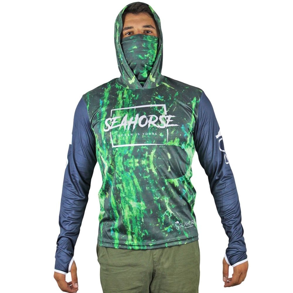 Sea Horse W.W Pro Angler Uv T-Shrt Green Volt