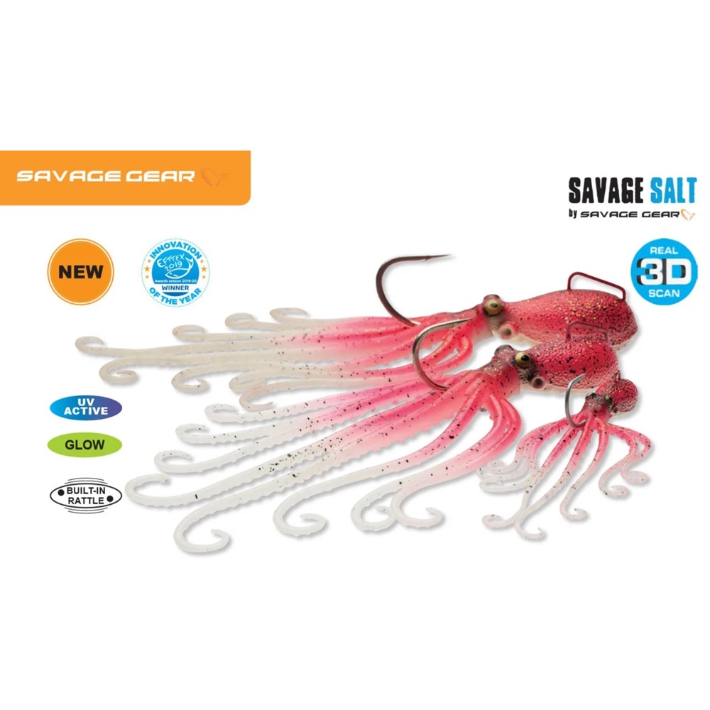Savage gear Octobus 300g 22cm Suni Yem - UV Pink Glow