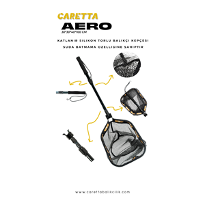 Caretta Aero Batmaz Silikon Torlu Balıkçı Kepçesi