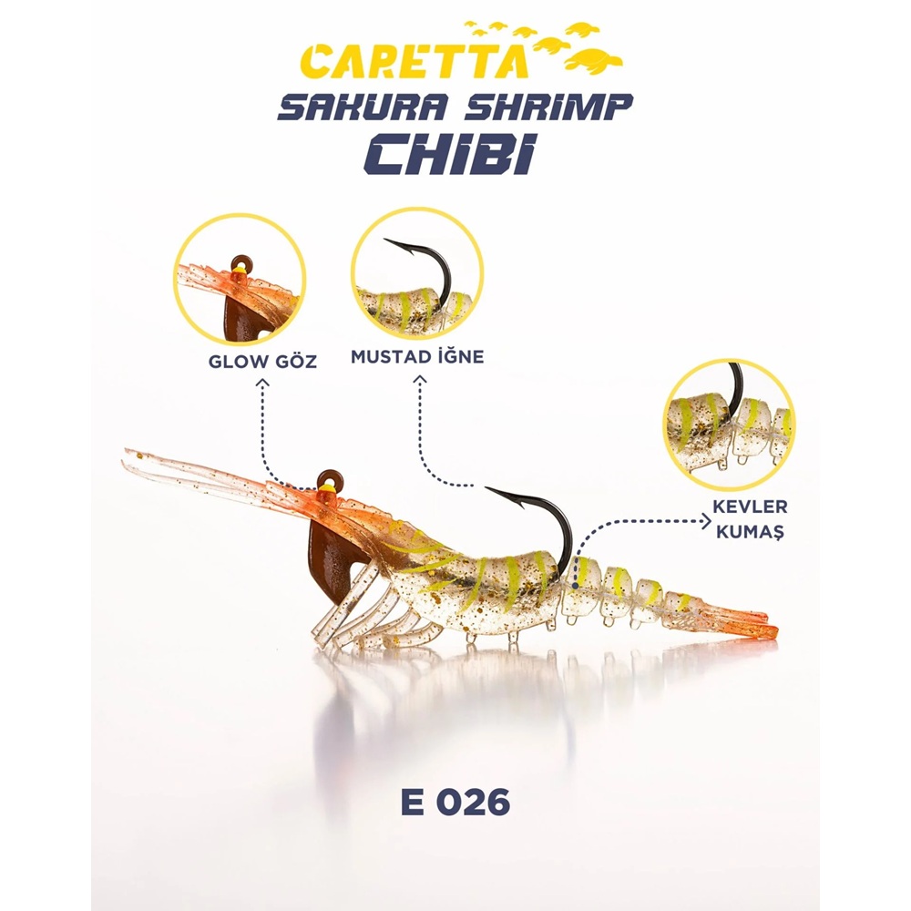 CARETTA SAKURA SHRIMP CHİBİ 3.7g 50mm